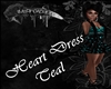 Heart Dress Teal