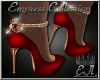 Empress Red & Gold Heels