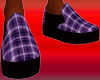 Plaid Purple shoes
