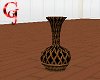 Vase Tall Brocade Gold