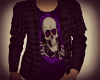 purple skull sk8 tee