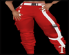 F - white red pants