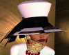 blk white hat vintage