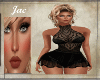 J~SHEER LACE DRESS BLACK