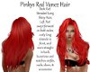 Pinkys Red Vanez Hair