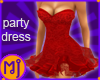 MJ Frilly Lace Dress Red