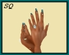 Long Copper Art Nails