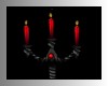 Red Twisted Candelabra