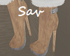 Suede Fluffy Boots
