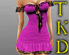 Ruffle Dress in Plum