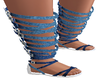 (J) Blue Roman Sandals