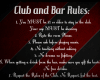 Club and Bar Rules R/B