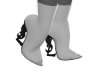 Boots White YS Black