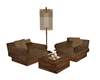 Corner Chairs Table Lamp