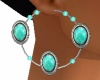 *RD* Turquoise Hoops