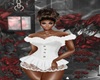 WHITE FUR LACE CORSET
