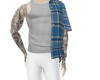 blue plaid shirt