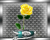 D*yellow rose floating