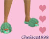 Minion Green Slippers