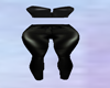 Black Leather Top&Pants