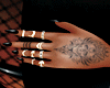 ✘Black Nail+Tatt.+Ring