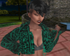 TEF GREEN FUR LEATHER