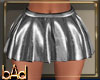 Silver Leather Pleated