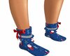 Blue Xmas Female Socks