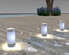 beach floor lamps blue