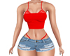 Red Jeans Set