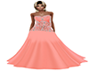 ~N~ Beaded Coral Gown