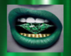 Dmnd Green Lips Sticker