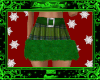 Plaid Fur Skirt Green