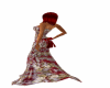 oriental gown w/red bow