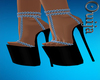 Olivia Blue Chain Heels