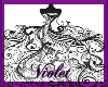 (V) Violet Gown Sticker