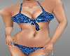 BLUE tiger bikini