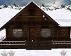 Winter Lodge with Pond