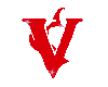 Letter V (2) Red Sticker