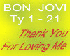 Bon Jovi THANK  YOU
