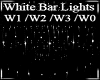 white bar lights