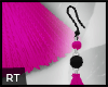 $ Tassle Earrings | Pink