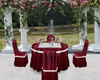 burgundy/Wedding table