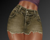 Brown Jean Mini Skirt
