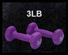 Dumbells  Purple 3LB