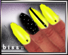 BQ| Black Yellow* Hands