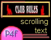 P4F Scrolling Club Rules