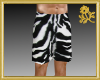 Goldi Black Zebra Shorts