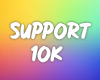 10k Support sticker
