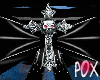 [POX]Lace Cross Choker